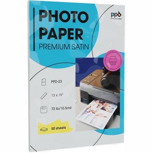 PPD Satin Photo Paper 13x19" 50 sheets 255 gsm for Inkjet Printers - 1 of 4