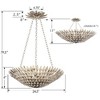 Crystorama Lighting Broche 6 - Light Chandelier in  Matte White - 2 of 2