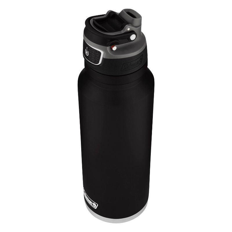 Coleman 40oz Stainless Steel Free Flow Vacuum Insulated Water Bottle with Leakproof Lid - Black, 4 of 8