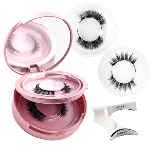 2 Pair Magnetic Eyelashes with Applicator, Reusable magnetic Lashes, False Eyelash Natural Look, No Glue Needed - 1 of 4