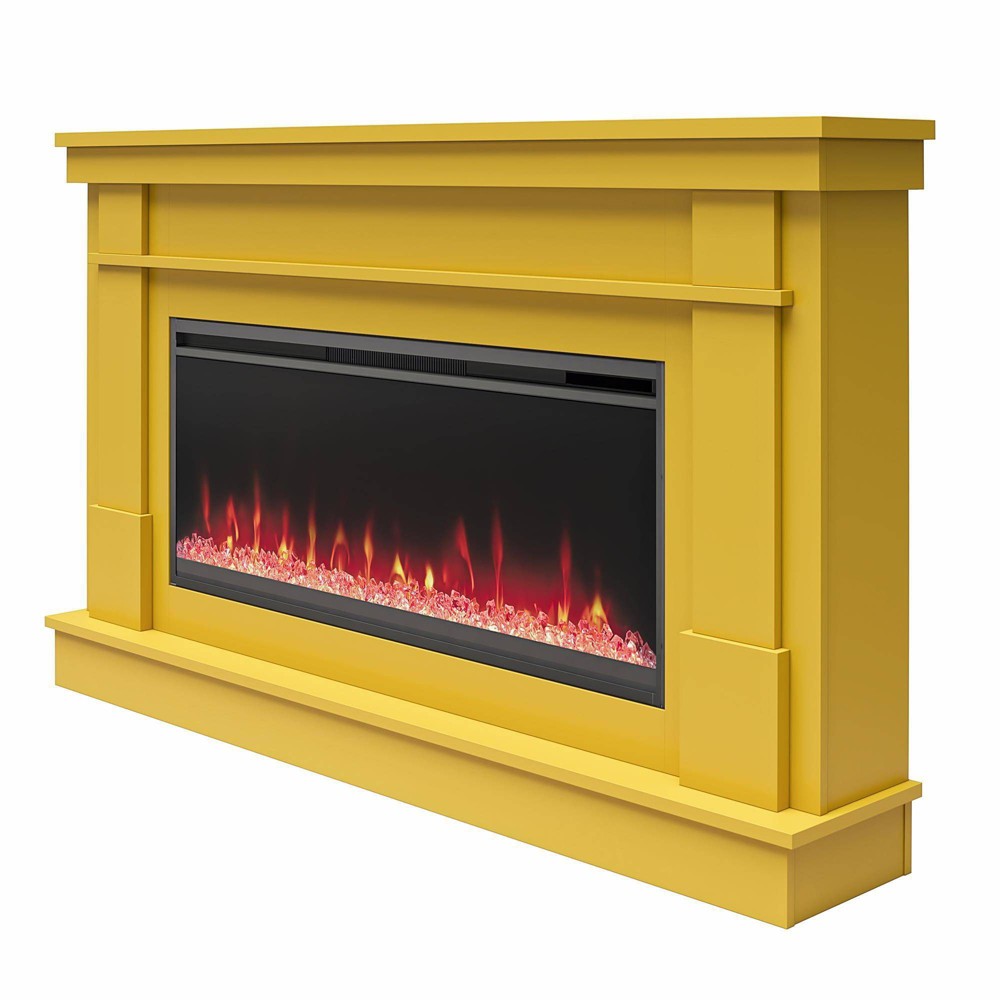 Photos - Electric Fireplace Waverly Wide Mantel with Linear  and Crystal Ember Bed M