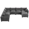 YOOCOZZ Chenille Sectional Sofa with Armrests and Movable Storage Ottoman, 7 Seats - 2 of 4