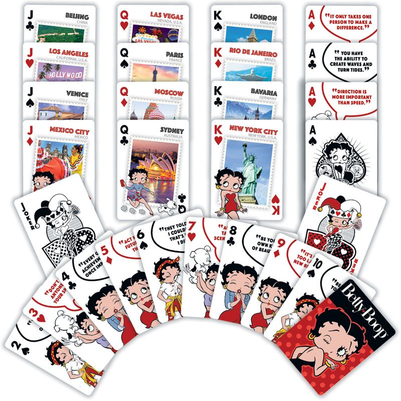 MasterPieces Officially Licensed BettyBoop Playing Cards - 54 Card Deck for Adults, 3 of 6