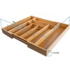 5 Star Super Deals Bamboo Expandable Drawer Organizer, Utensils Holder 8  Adjustable Tray, Drawer Dividers Organizer for Silverware Flatware Knives - 4 of 4