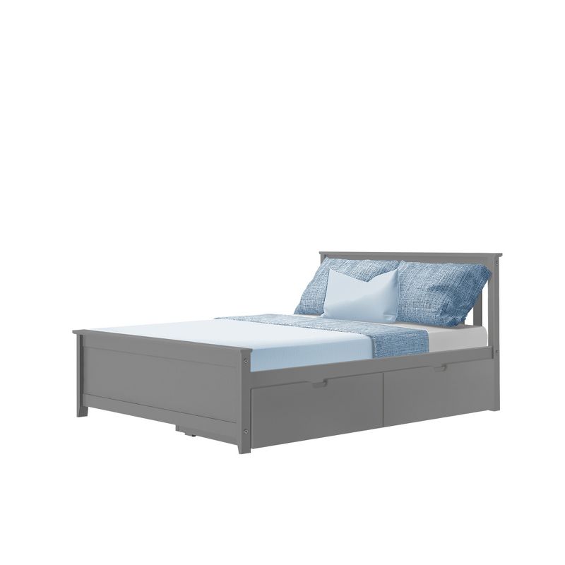 Max & Lily Full-Size Platform Bed with Under Bed Storage Drawers, 3 of 9