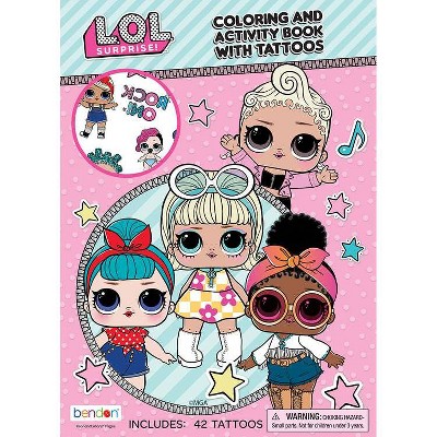 lol surprise coloring book with tattoos  target exclusive edition