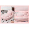 Folding Sofa Chair with 5 Adjustable Positions, Plush Floor Lounge Chair for Gaming, Meditation, Relaxation, and More - 3 of 4