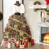 Tangkula 5FT Pre-Lit Dress Form Christmas Tree Mannequin Artificial Tree with 465 Branch Tips 50 LED Light Balls 36 Natural Pine Cones Shawl Necklace - 2 of 4