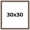 PosterPalooza | 30x30 Wide Barnwood Picture Frame, UV Acrylic, 6 Finishes - Grey, Brown, White, and Black - 2 of 4