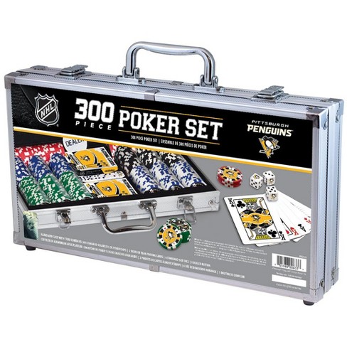 Masterpieces 300 Piece Poker Chip Set - Nhl Pittsburgh Penguins