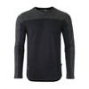 Men's Color Block Long Sleeve Hemline Athletic Hiphop Shirt - ZIMEGO - 2 of 4