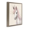 Stupell Industries Fairy Unicorn Soft Petals Floating Frame Canvas Art, Brown, 18" x 18" - 2 of 4