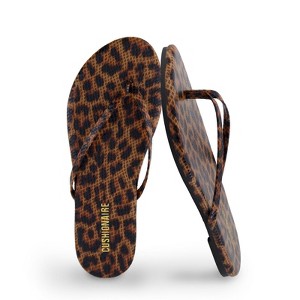 CUSHIONAIRE Cruise Flip Flops for Women Footwear | Vacation Beach Essentials | Casual Sandals with Wide Widths - 1 of 4