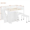 RISOKEYS Full Size Loft Bed - Bed with Stairs, Bookshelf, Drawers, Desk & Wardrobe, Space-Saving Multifunctional Furniture for Kids & Teens - 4 of 4