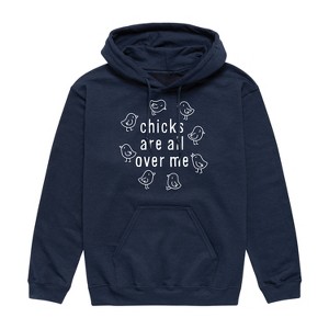 Men's - Instant Message - Chicks Are All Over Me Graphic Fleece Pullover Hoodie - 1 of 4