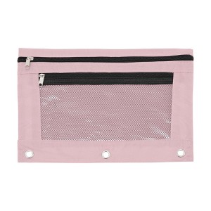 Unique Bargains Pencil Case for 3 Ring Binder Double Layer Smooth Zipper for Folders - 1 of 4