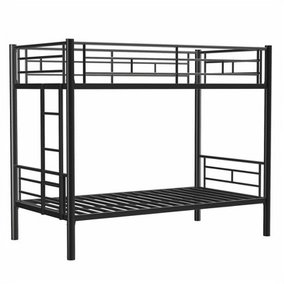 Nicbex Twin Over Twin Bunk Bed With Guardrail,metal Loft Bed With