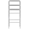 Angel Sar 3-Tier Over Laundry Storage Rack, Silver Metal Shelf Organizer 27.2x11x66.5 Inch for Laundry Room - 4 of 4