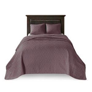 Gulches Full/Queen Reversible Quilt Set Purple - 1 of 4