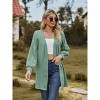 Coolmee Women's Cardigans Long Sleeve Open Front Casual Loose Fit Knit Cardigan Sweaters Coat Soft Outwear - 2 of 4
