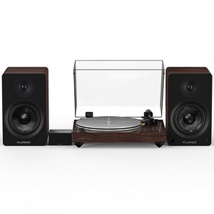 Fluance RT85N Reference High Fidelity Vinyl Turntable, PA10 Phono Preamp and Ai61 Powered 6.5" Stereo Bookshelf Speakers - 1 of 4