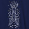 Harry Potter Men's Aragog Minimalist Outline Long Sleeve Graphic Cotton Sweatshirt Hoodie - Navy XXL - 2 of 3