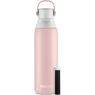 Brita 20oz Premium Double-Wall Stainless Steel Insulated Filtered Water Bottle - Pink