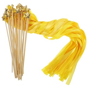 Unique Bargains Bell Ornament Wedding Party Ribbon Streamer Fairy Wands 24 Pcs - 1 of 4