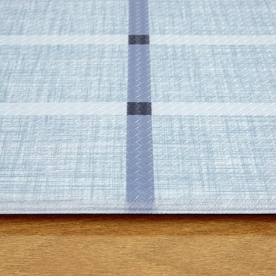 Blue Plaid Comfort Plus Anti-Fatigue Kitchen Mat