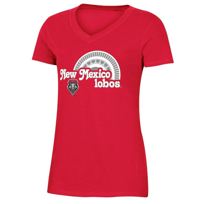 NCAA New Mexico Lobos Girls&#39; V-Neck T-Shirt, 1 of 4