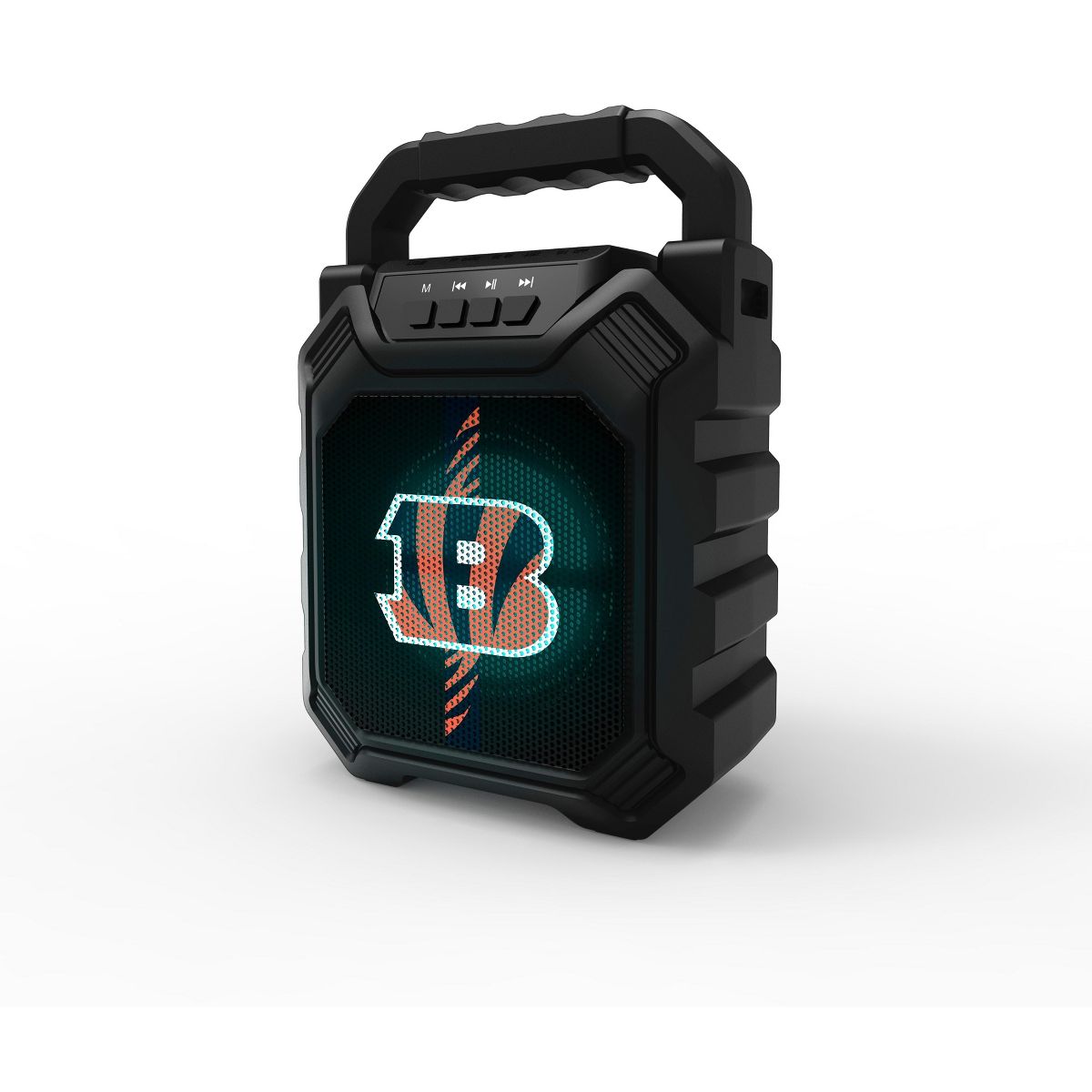 SOAR NFL LED ShockBox Wireless Bluetooth Speaker with FM radio- Cincinnati Bengals