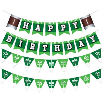 Treasures Gifted Football Birthday Party Supplies - Banner Set