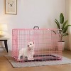 FDW 18-48in Dog Crates for Dogs Folding Mental Wire Crates Dog Kennels Pet Crate with Removable Tray and Handle - 2 of 4