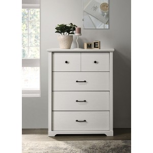 Sapphtopaz Modern Dresser with Drawers Simple Storage and Organization with Black Metal Knob and Handles Closet Organizer for Bedroom,Entryway - 1 of 4