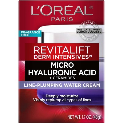 thumbnail image 2 of L'Oreal Revitalift 1.7oz Hyaluronic Acid Plumping Hydrating Water Cream – Anti-Aging Moisturizer 2 of 5