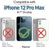Vena vCommute for Apple iPhone 12 Pro Max Wallet Case, Leather Flip Cover with Card Slot and Kickstand - 3 of 4