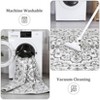 COZONY Machine Washable Area Rug - Ultra-Thin Large Floral Print, Stain Resistant Non Slip Carpet for Living Room, Dining Room, Home Office - 4 of 4