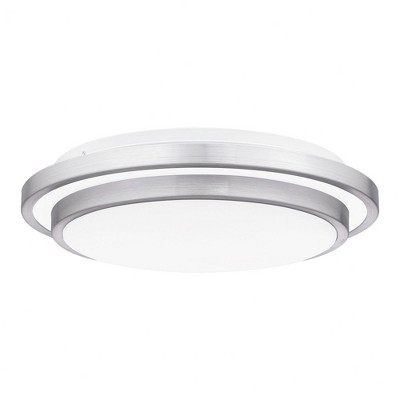 Quoizel Lighting Irving 1 - Light Flush Mount in  Brushed Aluminum