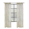 Habitat Verdure Light Filtering Rich Woven Branch Leaf Design Dual Header Curtain Panel Green - 2 of 4