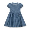 Girls' Organic Puff Sleeve Pintuck Chambray Dress, Kids - 3 of 3