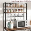 Kitchen Bakers Rack with 6 Hooks - 4 of 4