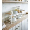Yamazaki Home - Countertop Wire Shelf - Steel + Wood - 2 of 4