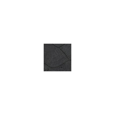 Black Round Wood and Metal Contemporary End Table
