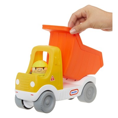 Toddler Push-Along Orange and Yellow Dump Truck Playset