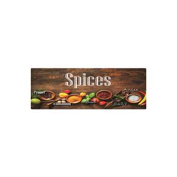 J&V TEXTILES 20" x 55" Oversized Cushioned Anti-Fatigue Kitchen Runner Mat (Spices)