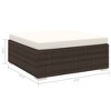 vidaXL Footstool Dark Gray 27.6 in.x21.7 in.x16.1 in. Microfiber Fabric - 4 of 4