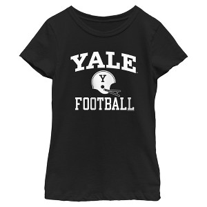 Girls Yale University Football Helmet Logo T Shirt - 1 of 4