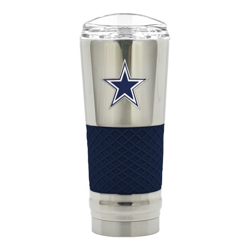 Dallas Cowboys Tumbler 20oz Stainless Steel Straw Insulated Cup