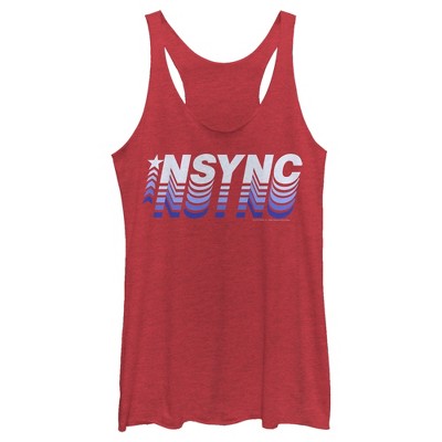 Women's NSYNC Retro Fade Racerback Tank Top