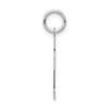 Black Bow Jewelry 14k White Gold, Jersey Collection, Small Number 12 Pendant - 2 of 4